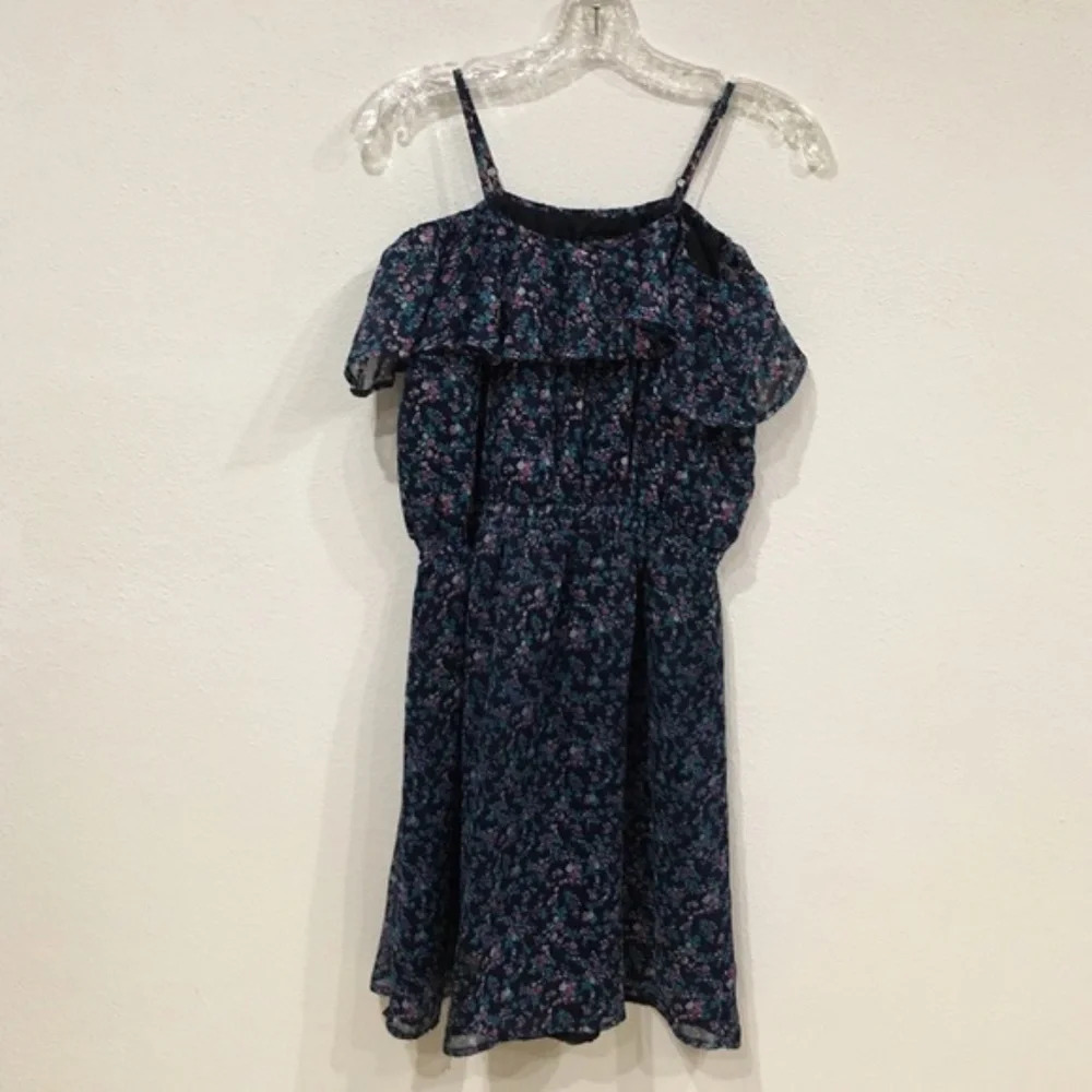Lucca Couture Floral Off Shoulder Dress Size Large EUC